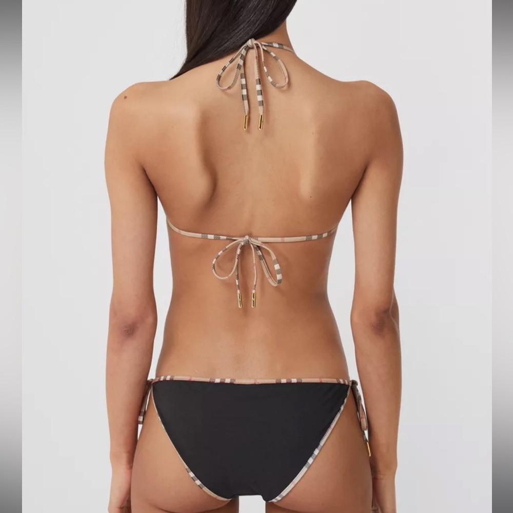 Burberry Bikini (Check Detail Stretch Nylon Triangle Bikini) - Picture 3 of 3
